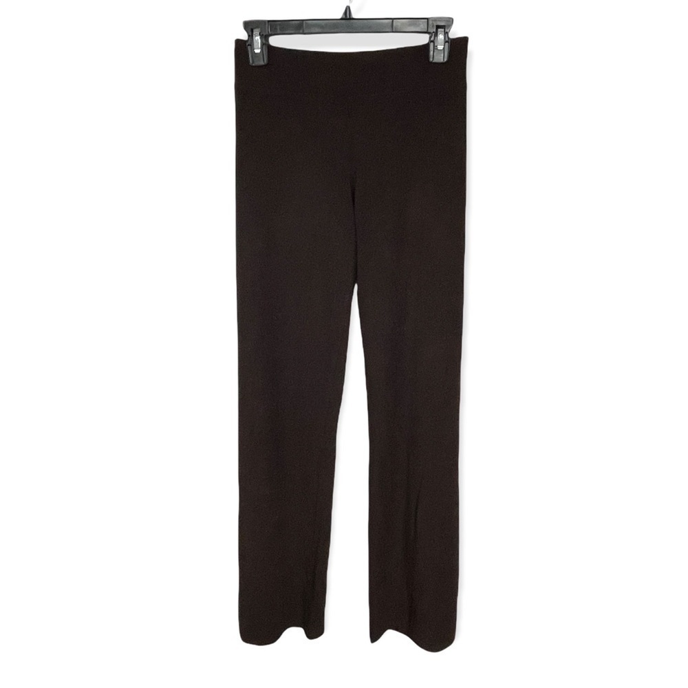 Eileen Fisher Red Brown Wide Leg Knit Pull On Pants Medium